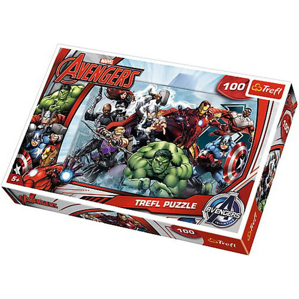Puzzle Trefl Incepe atacul Marvel, 100 piese