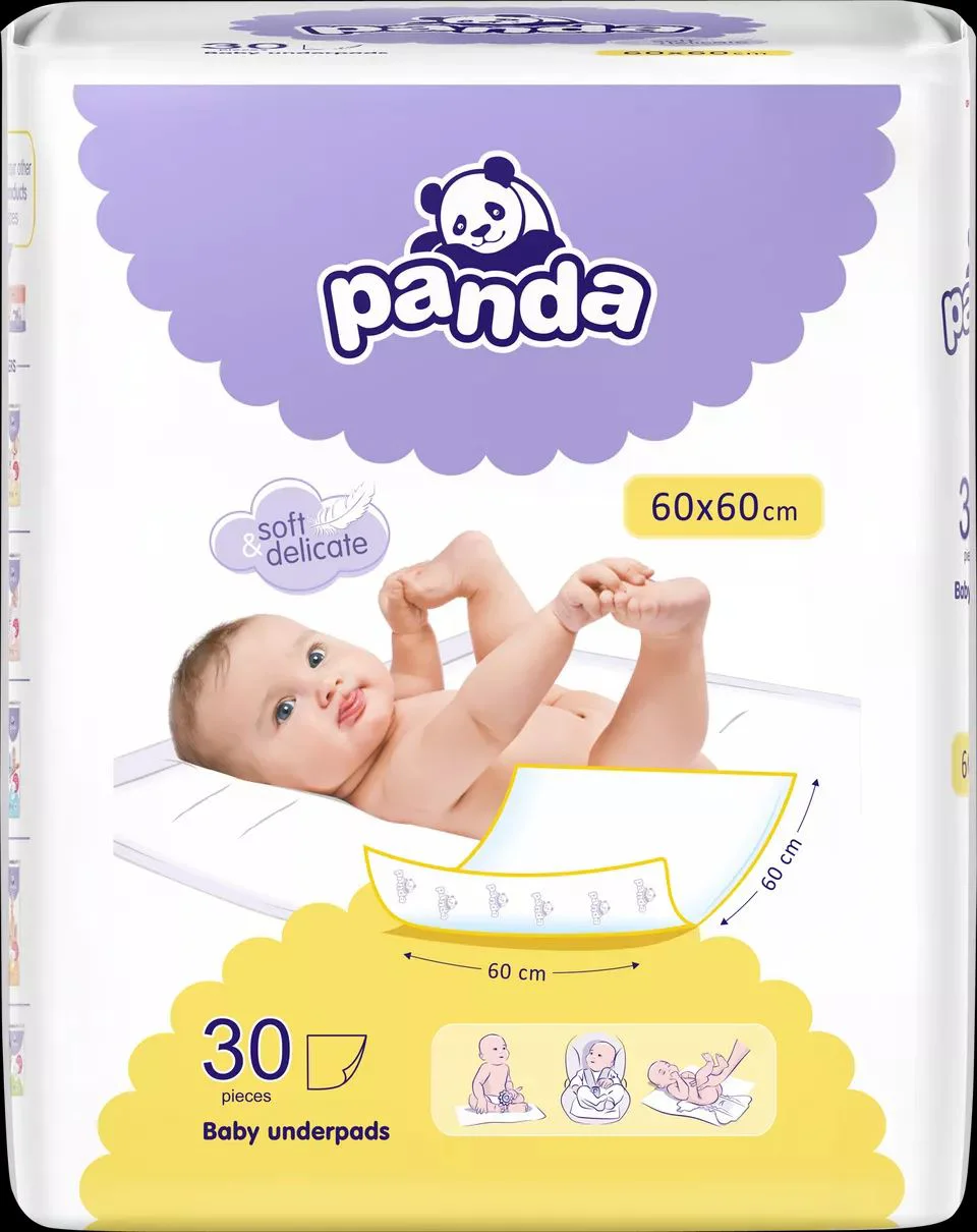 Одноразовые пеленки Panda, 30 штук (60 х 60 см)