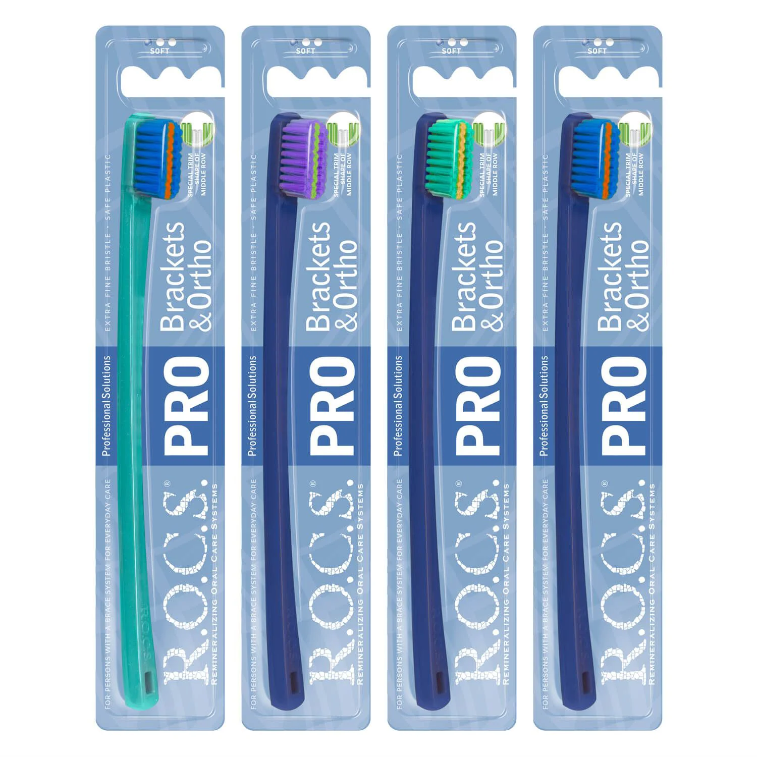 Зубная щётка ROCS Pro Brackets & Ortho, мягкая