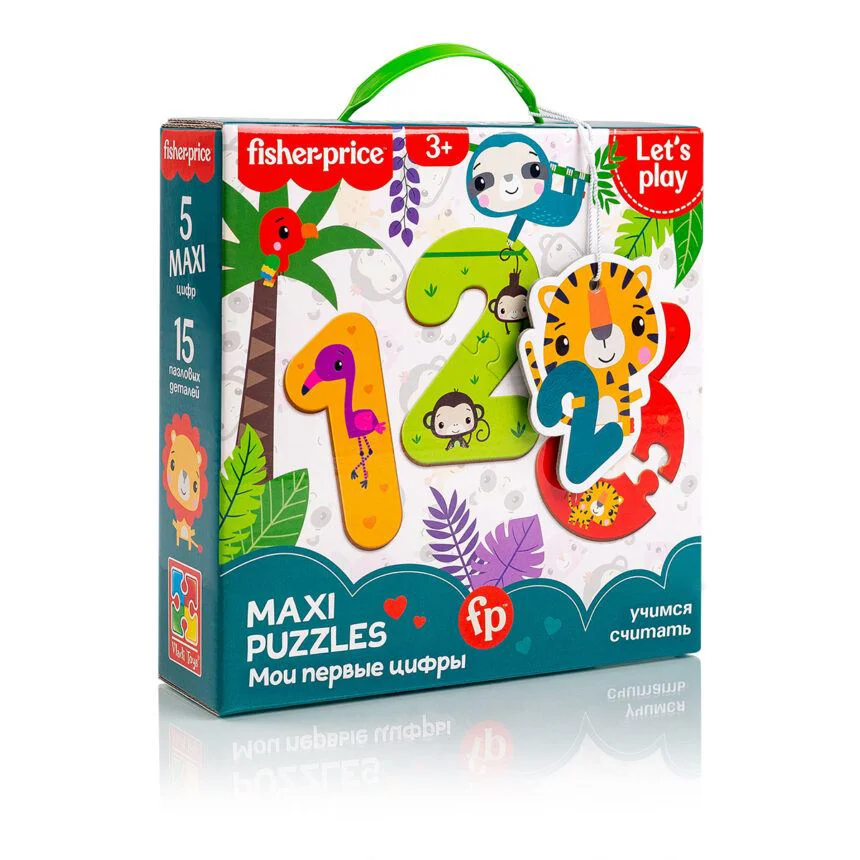 Puzzle Vladi Toys Fisher Price Cifrele, MAXI