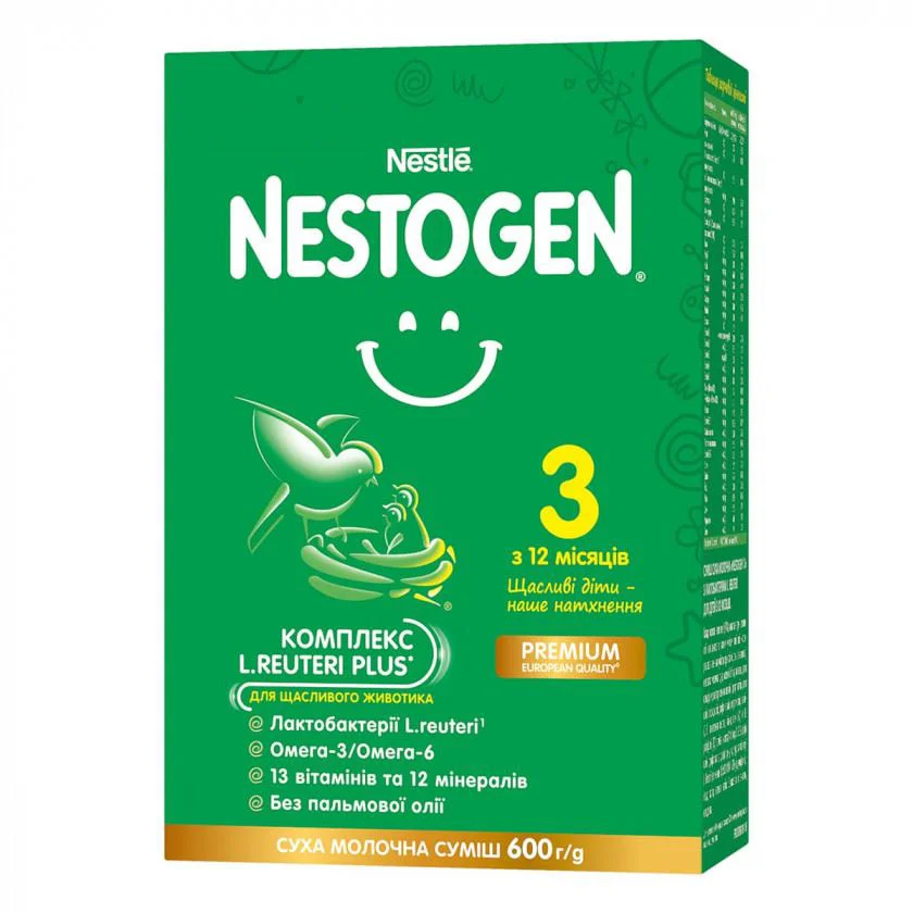 Formula de lapte Nestle Nestogen 3 Premium (12+ luni), 600 g