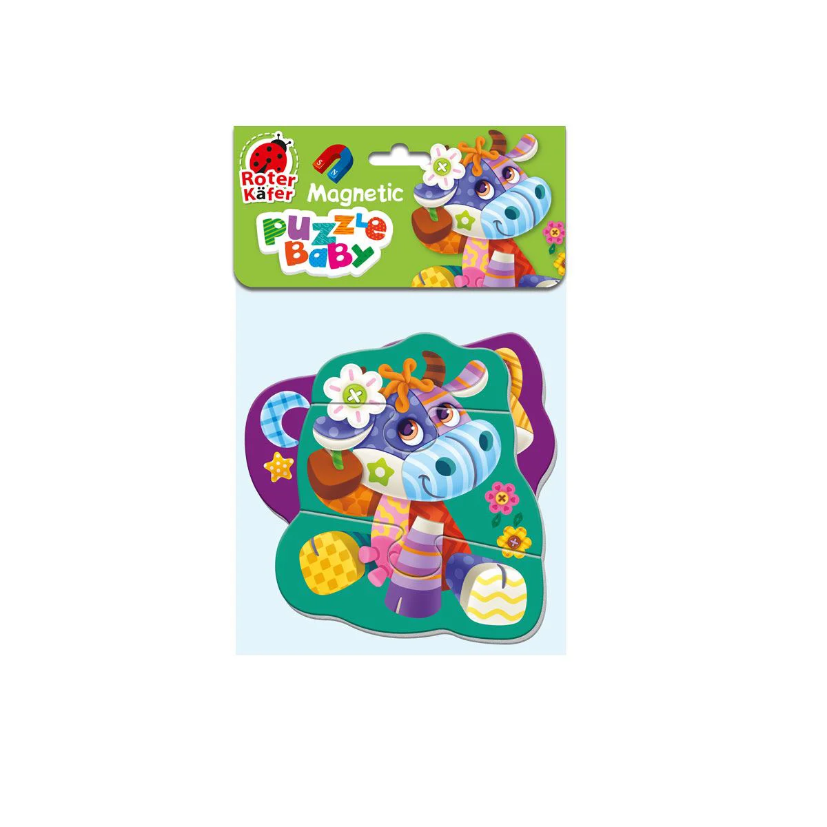 Puzzle magnetic Baby Roter Kafer Vaca si Pisica