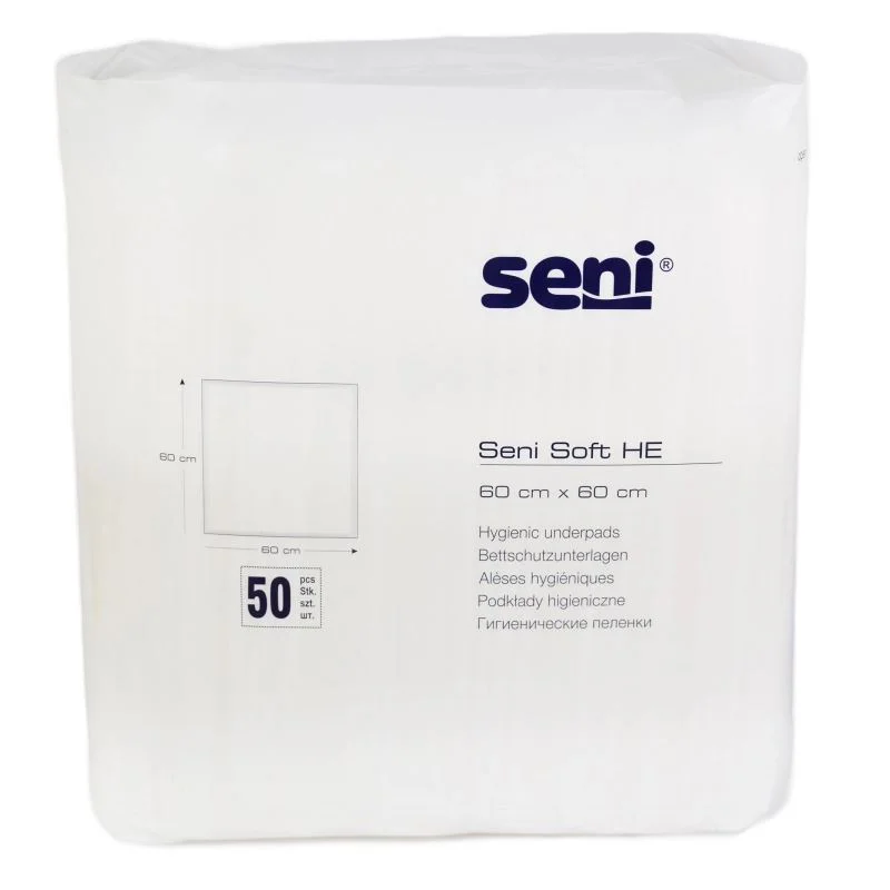 Pelinci de unica folosinta Seni Soft (60x60 cm), 50 buc.