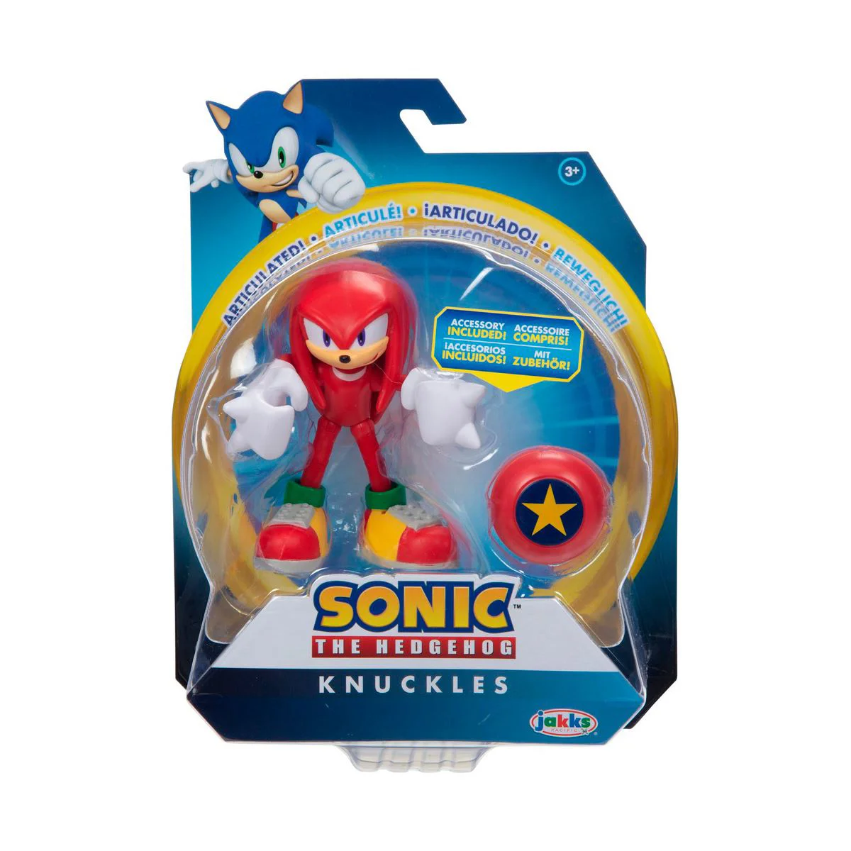 Figurina Sonic the Hedgehog Knuckles, 10 cm (cu articulatie)