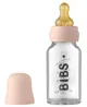 Biberon din sticla anticolici BIBS Blush cu tetina din latex 0+ luni, 110 ml