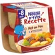 Piure Nestle P'tite Recette Carne si legume la cuptor (8+ luni), 2x200 g