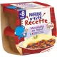 Piure Nestle P'tite Recette Moussaka de vita (8+ luni), 2x200 g