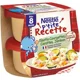 Piure Nestle P'tite Recette Risotto cu dovlecel, morcov si sunca (8+ luni), 2x200 g