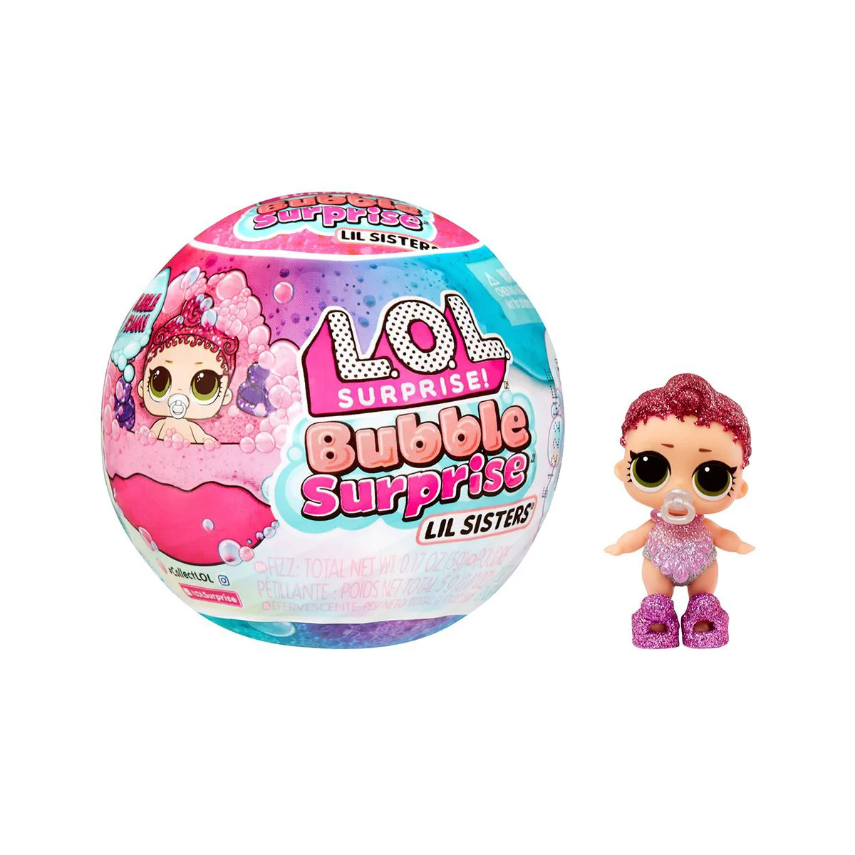 Papusica bebe L.O.L. Surprise Bubble Surprise S3 Lil Sisters