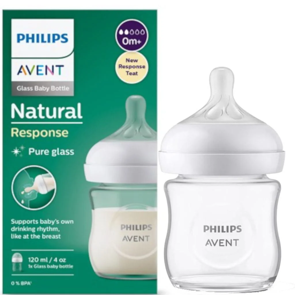 Biberon din sticla Philips Avent Natural Response, 120 ml