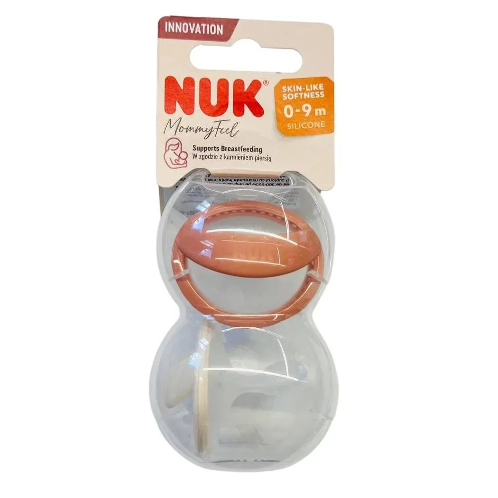 Ортодонтические соски из силикона NUK MommyFeel, 2 шт.