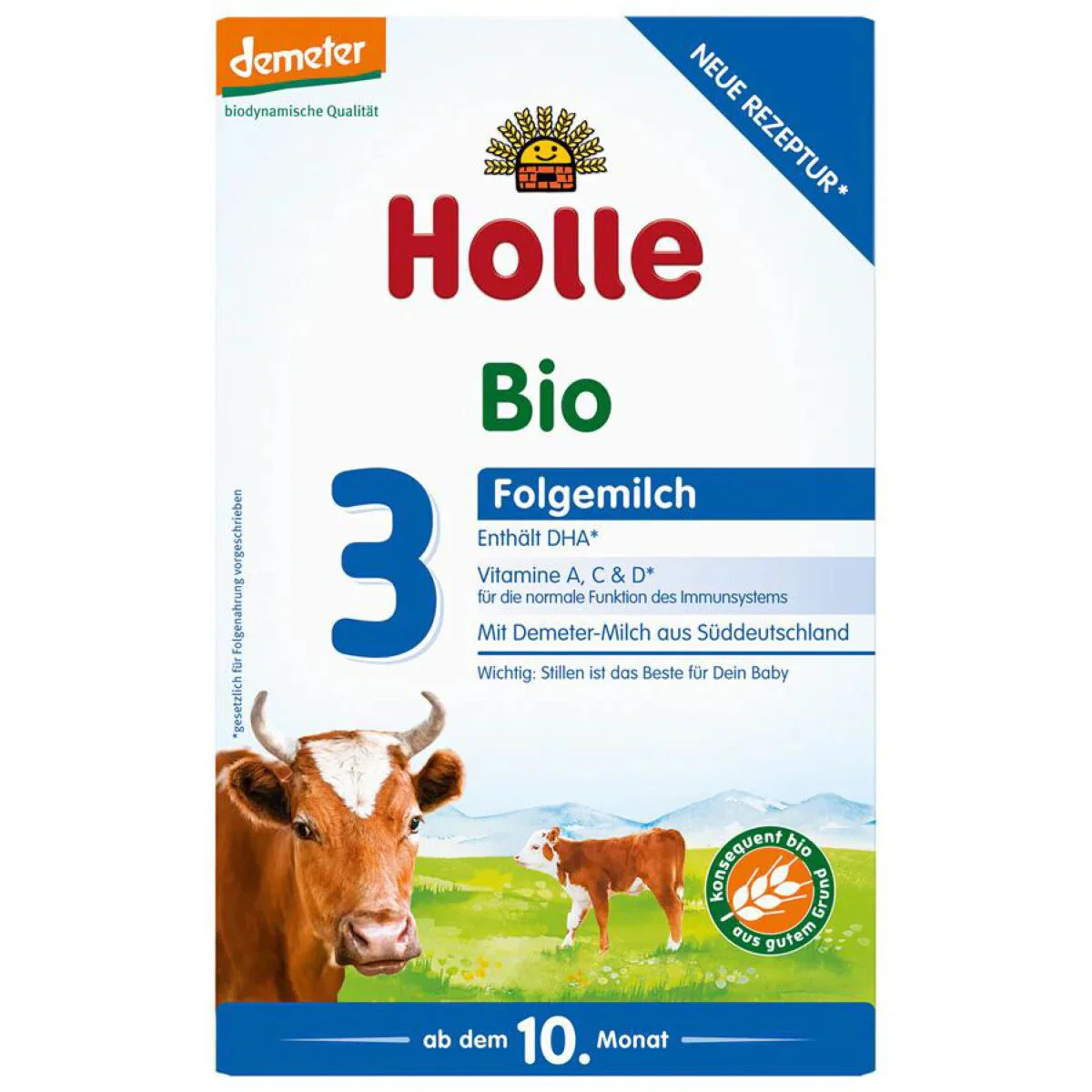 Formula de lapte Holle Organic 3 (10+ luni), 600 g
