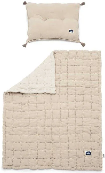 Комплект Одеяло и подушка La millou Biscuit Collection Sand, 125х105 см