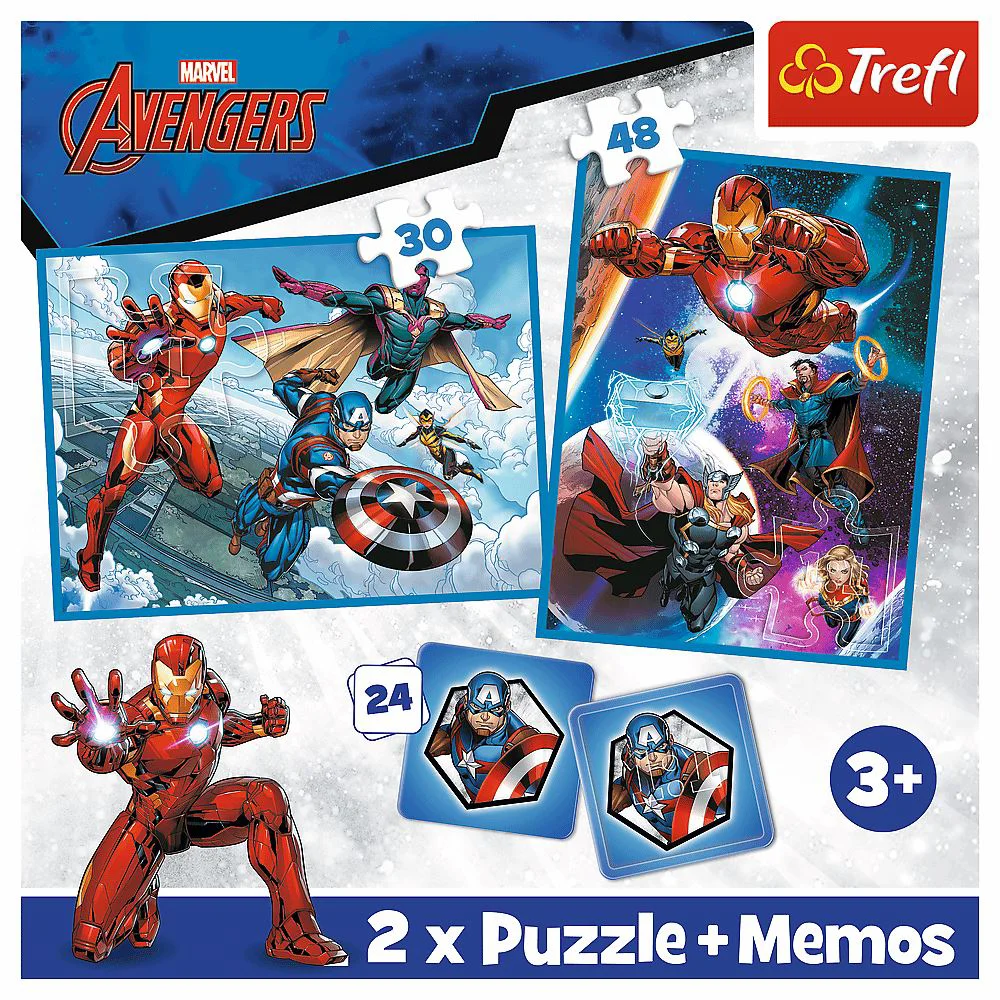 Puzzle Tref 2in1 + memos - Heroes in the action