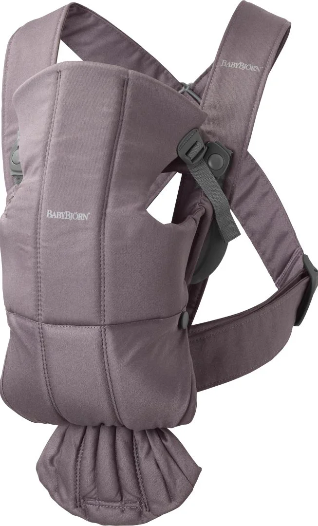 Анатомический мультифункциональный рюкзак-кенгуру BabyBjorn Mini Dark Purple, хлопок