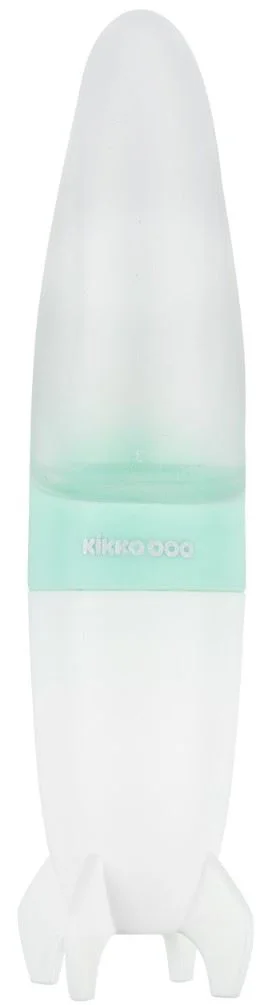 Силиконовая детская бутылочка с ложечкой KikkaBoo Rocket Mint, 90 мл