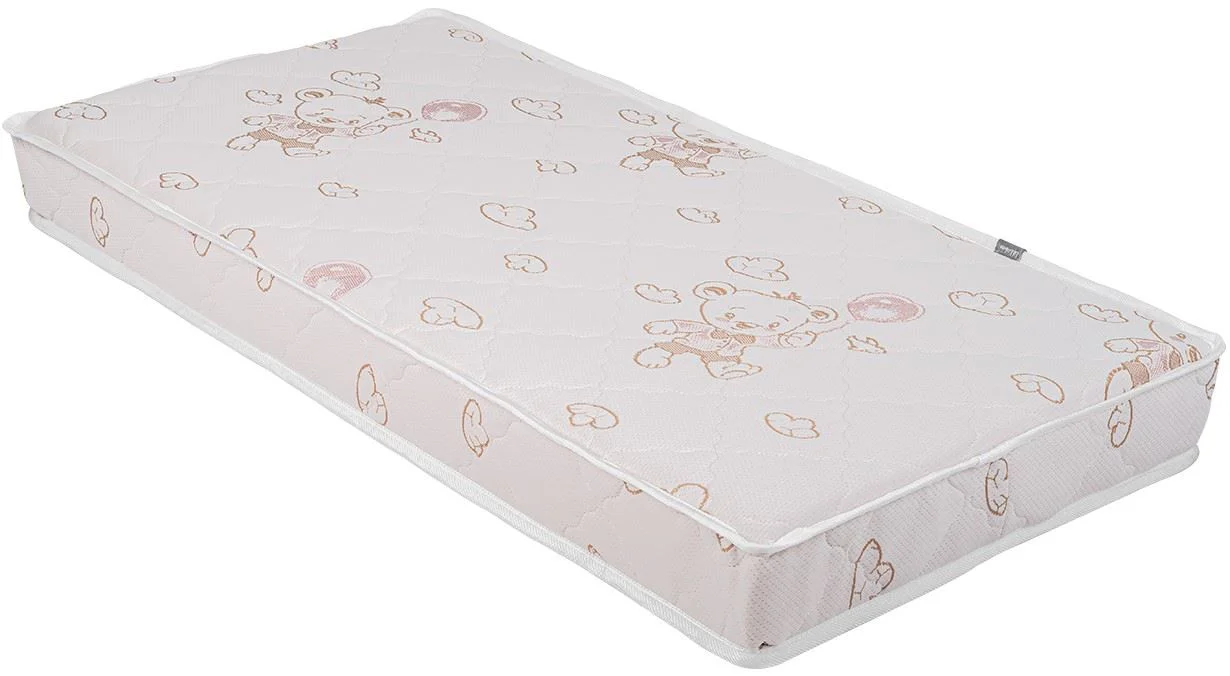 Матрас для детской кроватки KikkaBoo Memory Comfort Cool Gel Bear Beige, 140x70x12 см