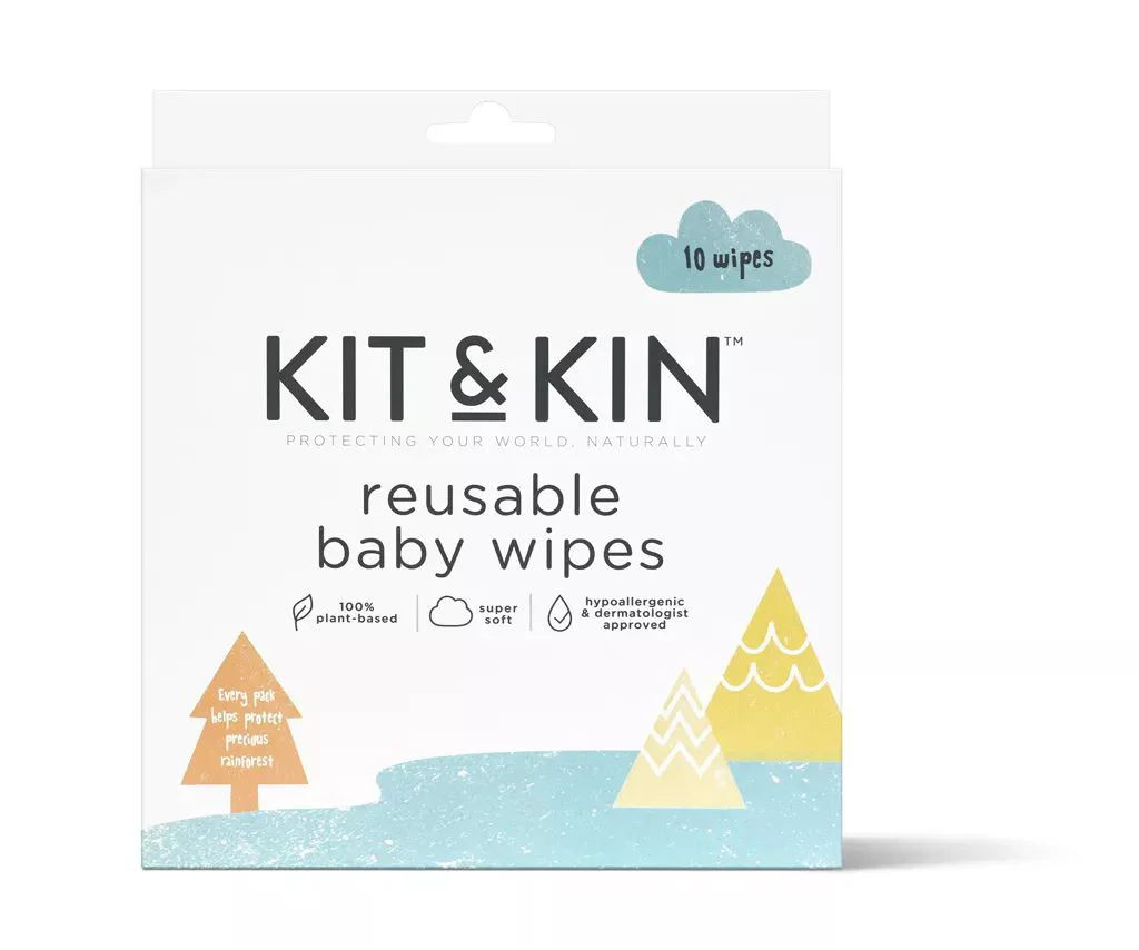 Servetele reutilizabile pentru copii Kit&Kin, 10 buc.