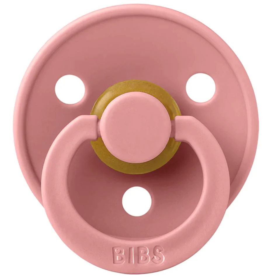 Пустышка латексная BIBS Dusty Pink круглая (6-18 мес.)
