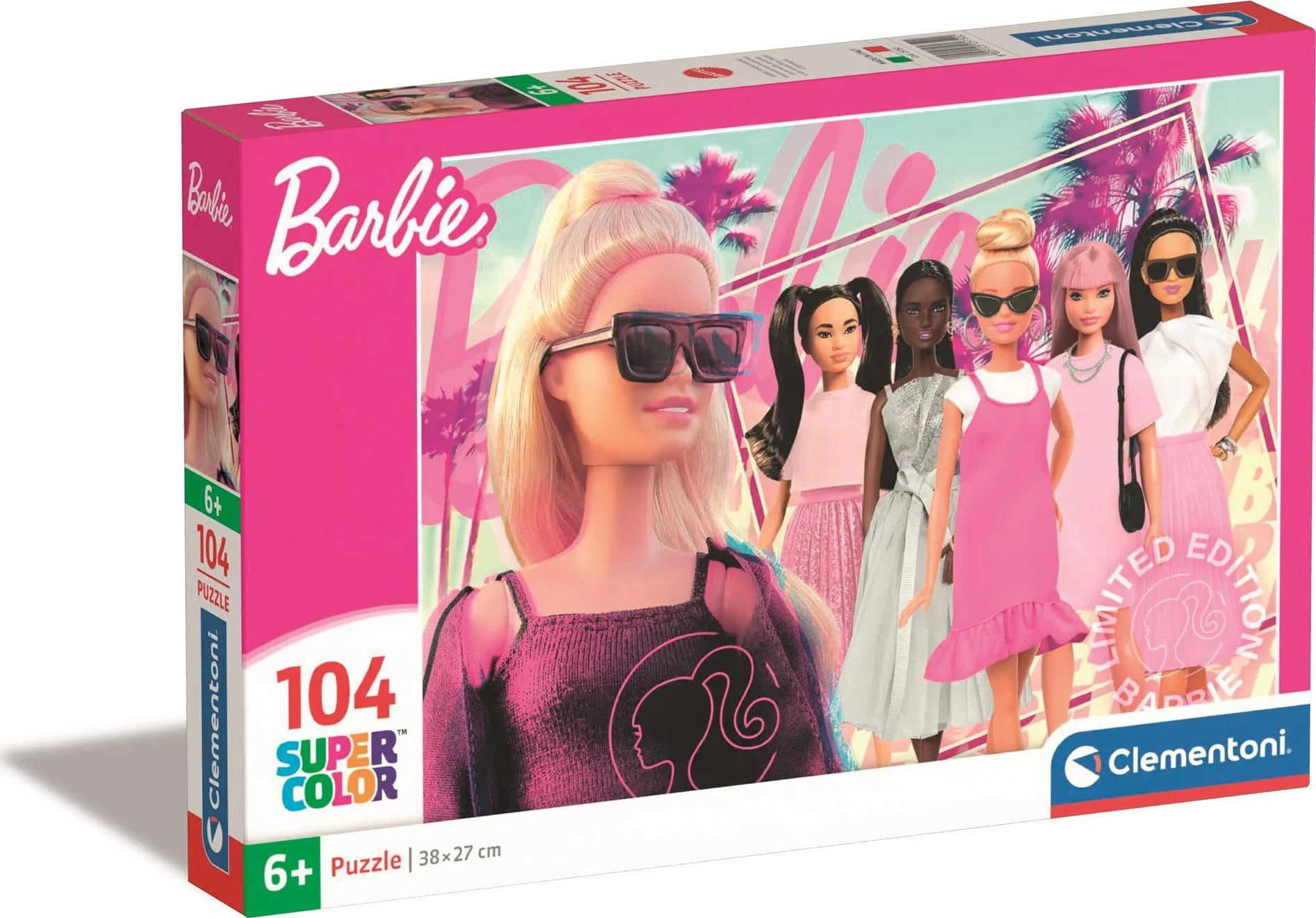 Puzzle Clementoni SuperColor Barbie, 104 piese