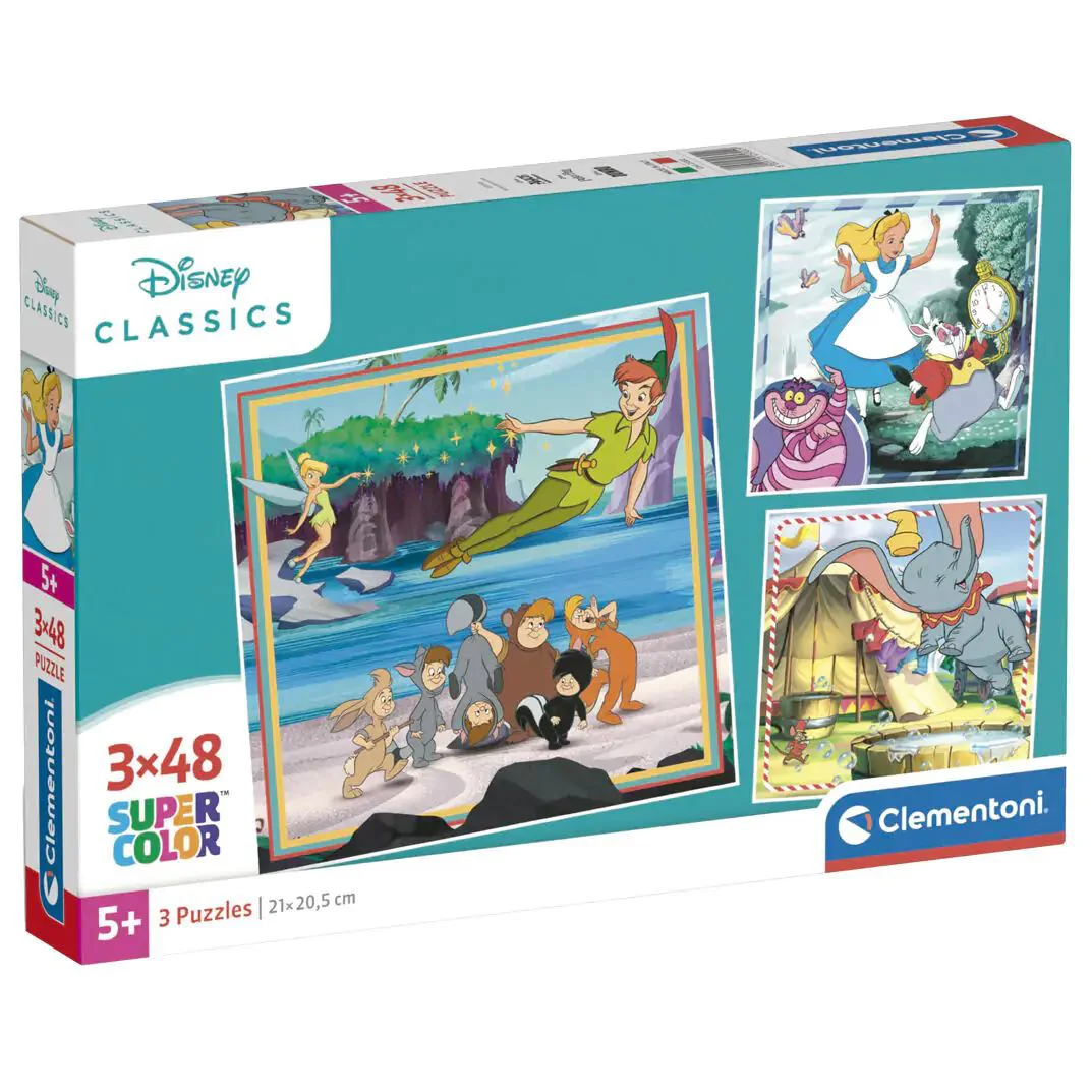 Puzzle Clementoni SuperColor Disney Classics, 3x48 piese