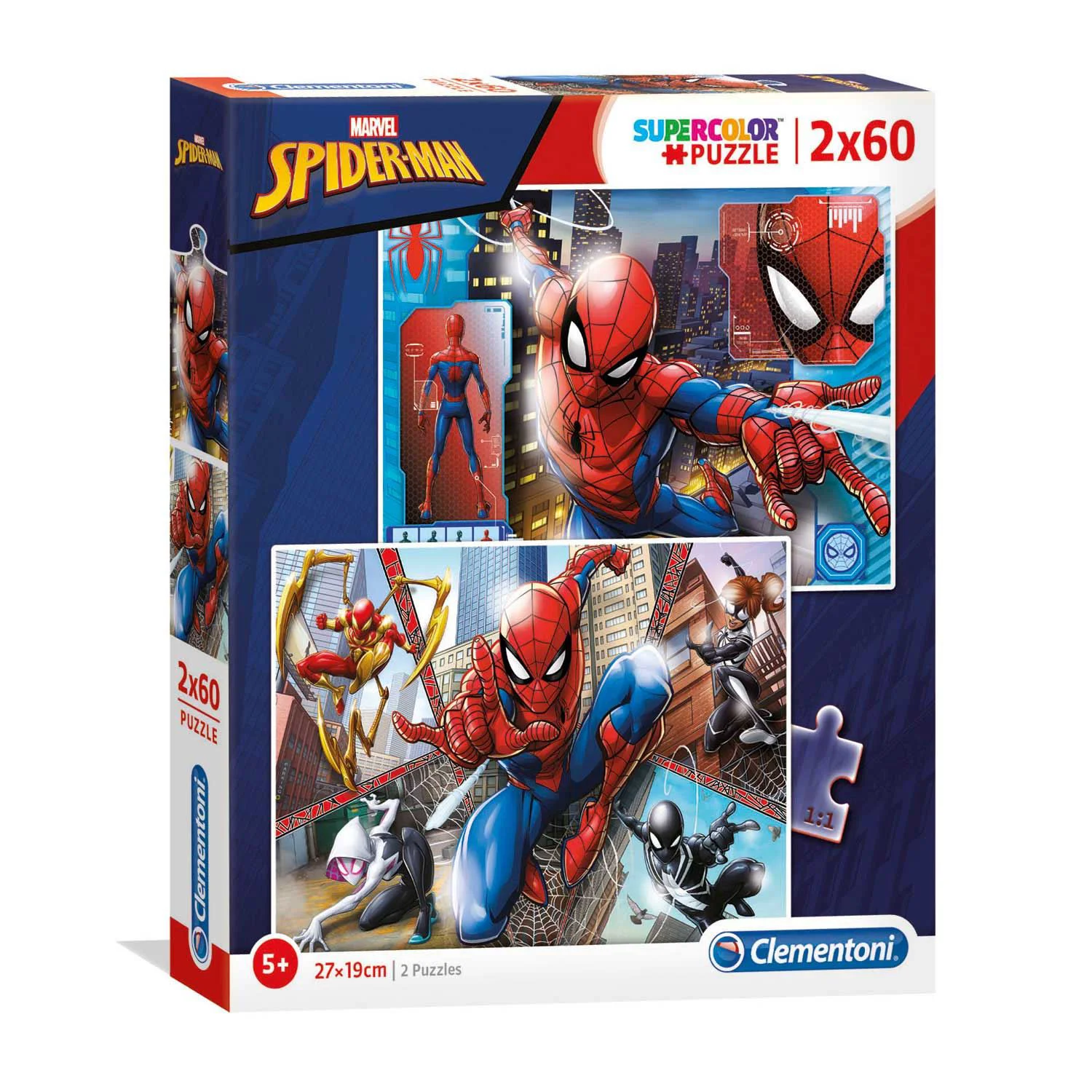 Puzzle Clementoni Spiderman, 2x60 piese