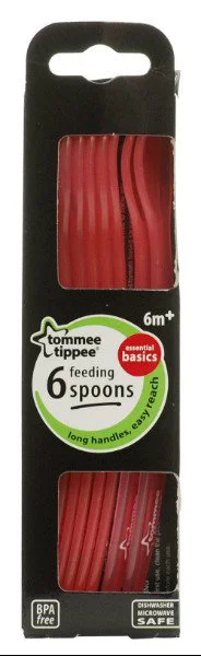 Set lingurite din plastic Tommee Tippee (6+ luni), 6 buc.