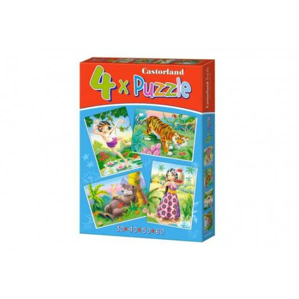 Puzzle Castorland, 4 in 1 (30+40+50+60 piese)