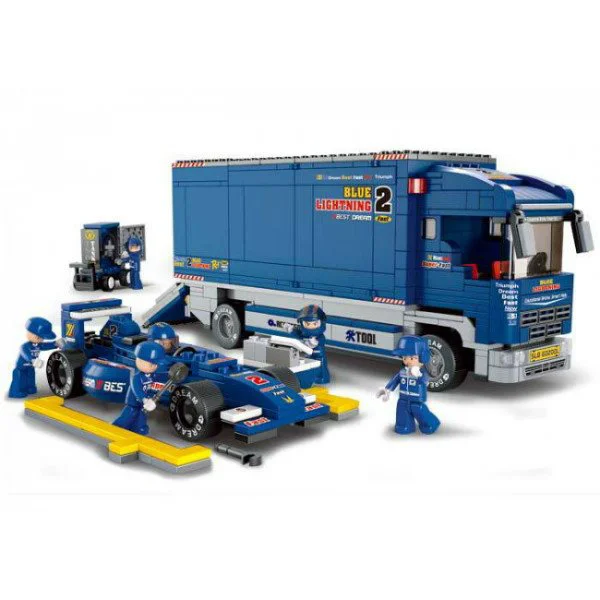 Конструктор Sluban Formula F1 &quot;BLUE LIGHTNING&quot; Racing Truck