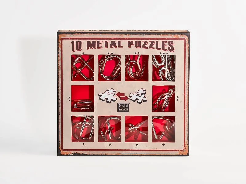 Set Puzzle IQ Eureka x10 Metal puzzles
