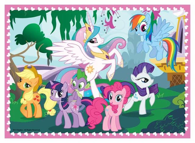 Puzzle Trefl Hasbro Ponies Holiday, 4 in 1 (35+48+54+70 piese)