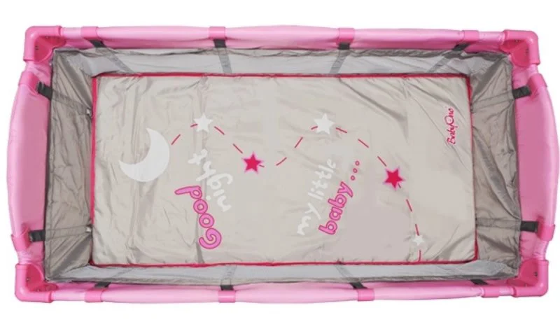 Кроватка туристическая BabyOno с комплектом принадлежностей „Бегемотик”