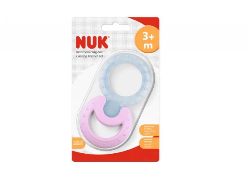 Прорезыватель для зубов NUK охлаждающий (3-12 мес.), 2 шт.