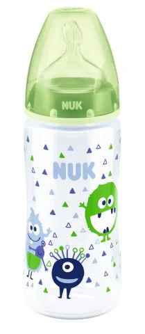 Бутылочка пластиковая NUK First Choice с силиконовой соской (0-6 мес.), 300 мл