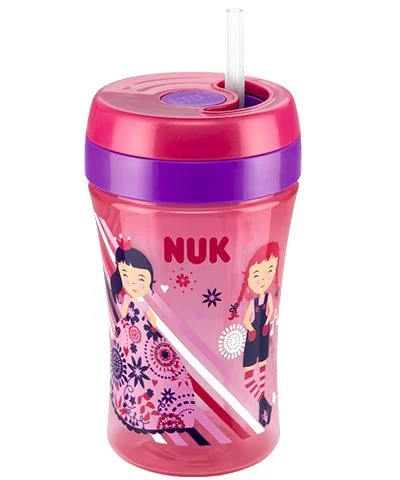 Чашка NUK Fun Cup с силиконовой соломинкой (18+ мес.), 300 мл