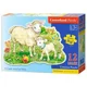 Puzzle Castorland A Lamb with his Mom, 12 piese