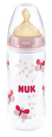 Бутылочка пластиковая NUK First Choice с латексной соской (0-6 мес.), 300 мл
