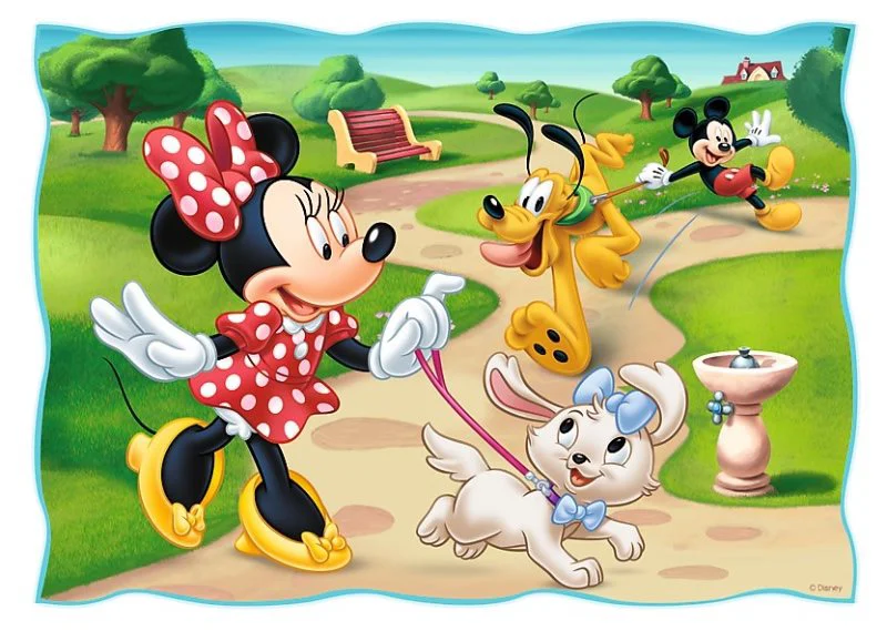 Puzzle Trefl Disney Playing in the park, 4 in 1 (35+48+54+70 piese)