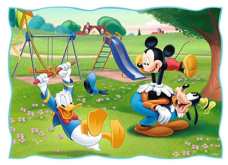 Puzzle Trefl Disney Playing in the park, 4 in 1 (35+48+54+70 piese)