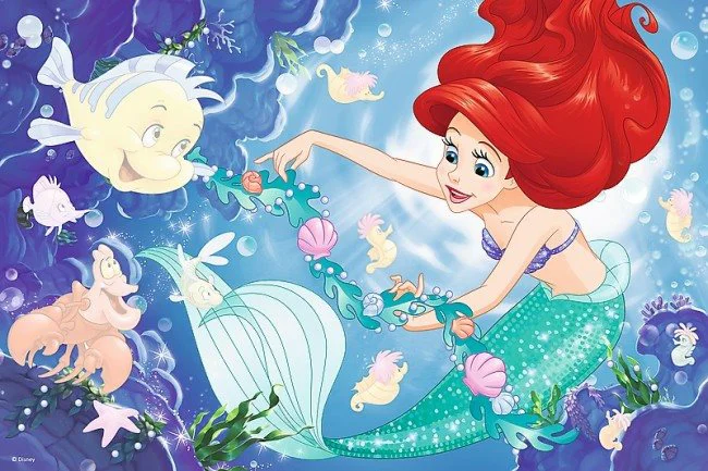 Пазл Trefl Disney Princess &quot;Arielle indeed the fish&quot; + stickers, 54 эл.
