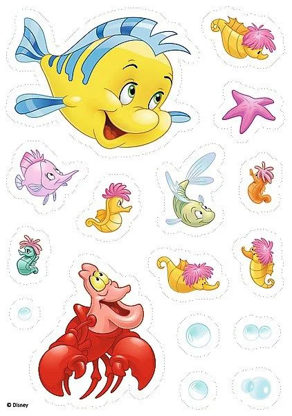 Puzzle Trefl Disney Princess &quot;Arielle indeed the fish&quot; + stickers, 54 piese
