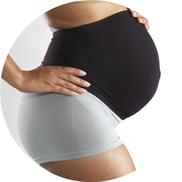 Centura suport Cantaloop Essentials Black pentru perioada prenatala, marimea XL