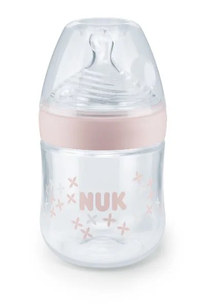 Бутылочка пластиковая NUK Nature Sense с силиконовой соской (0-6 мес.), 150 мл