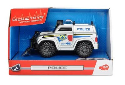 Masina de politie Dickie Police cu sunet si lumini, 15 cm