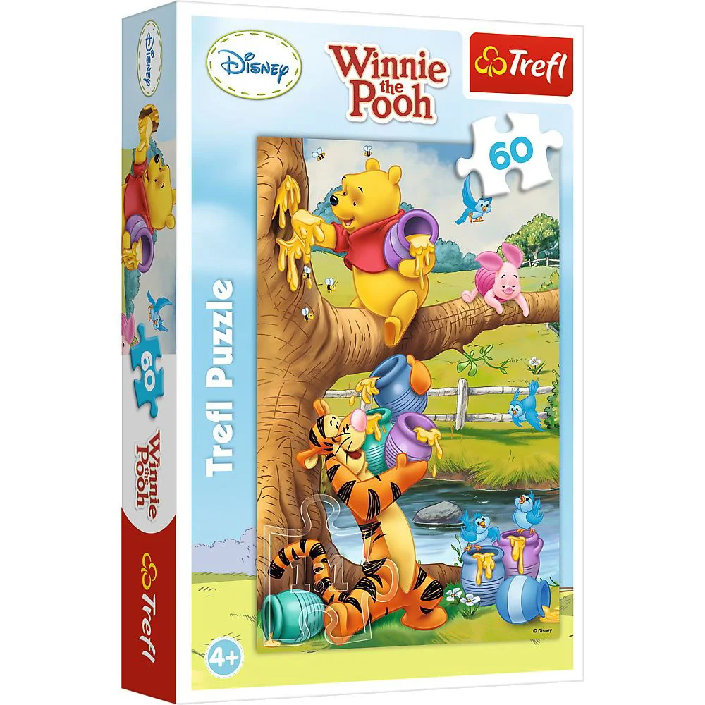 Puzzle Trefl Winnie The Pooh, Toti la treaba, 60 piese