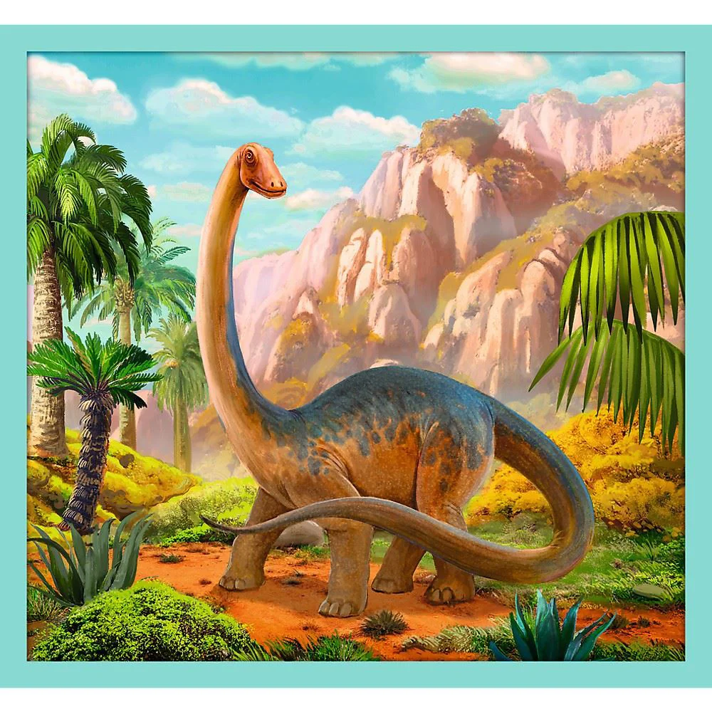 Puzzles Trefl 10 in 1 Lumea dinozaurilor
