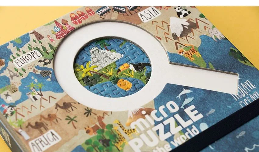 Micro-puzzle Londji Descopera lumea, Continente, 600 piese