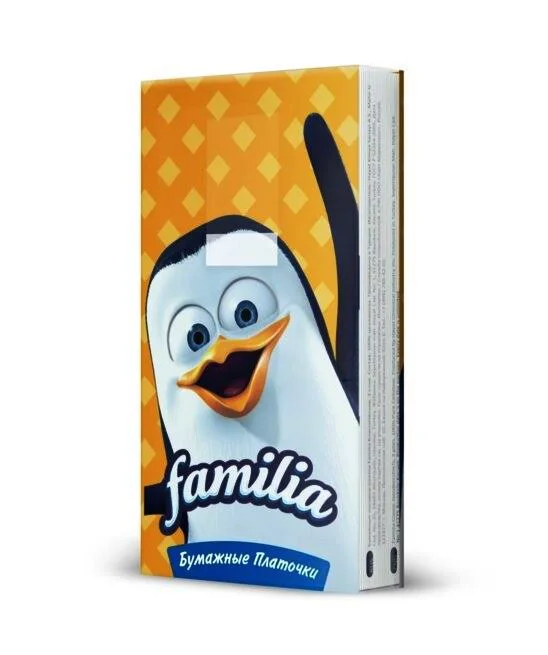 Servetele uscate Familia (3 straturi) Pinguin, 10 buc.