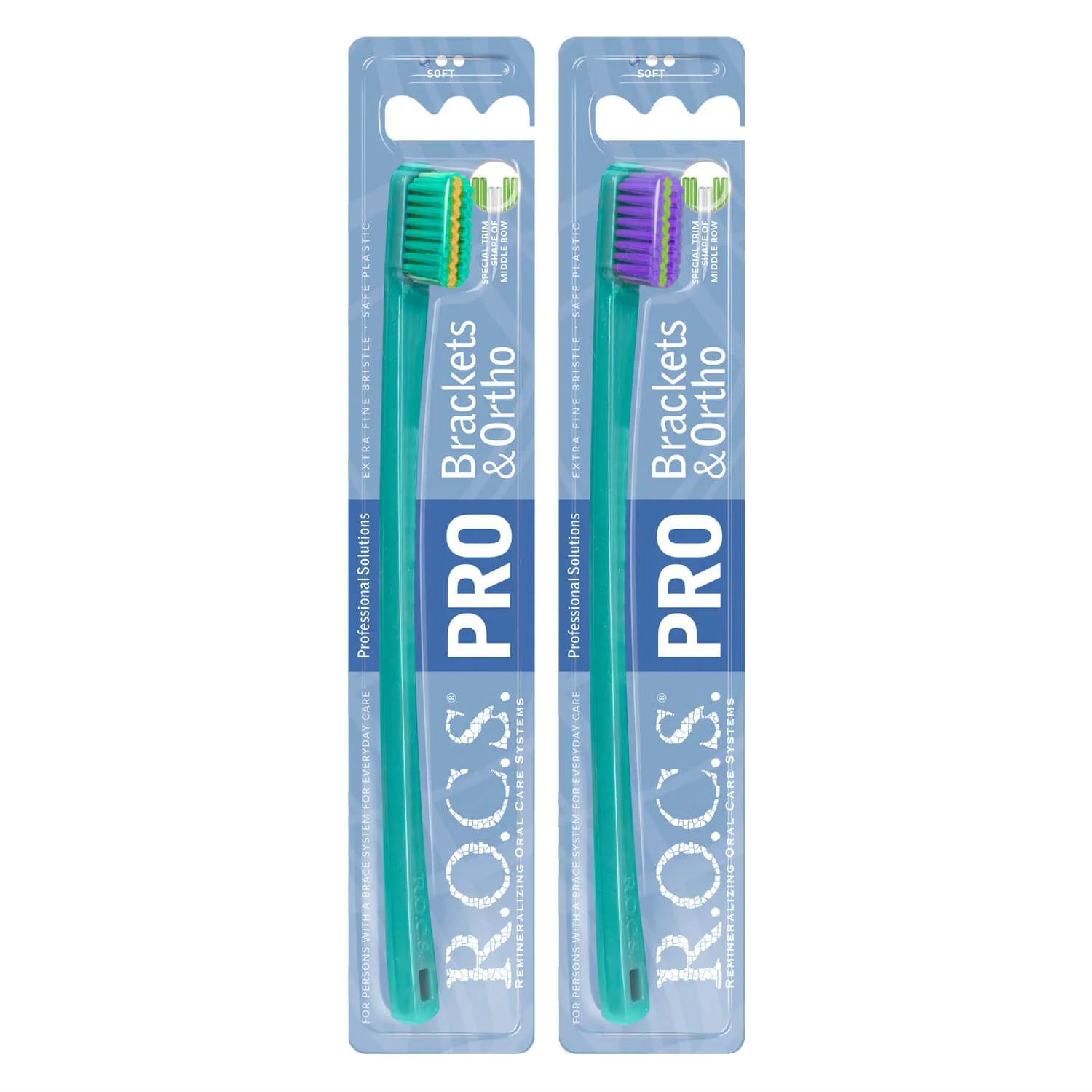 Зубная щётка ROCS Pro Brackets & Ortho, мягкая