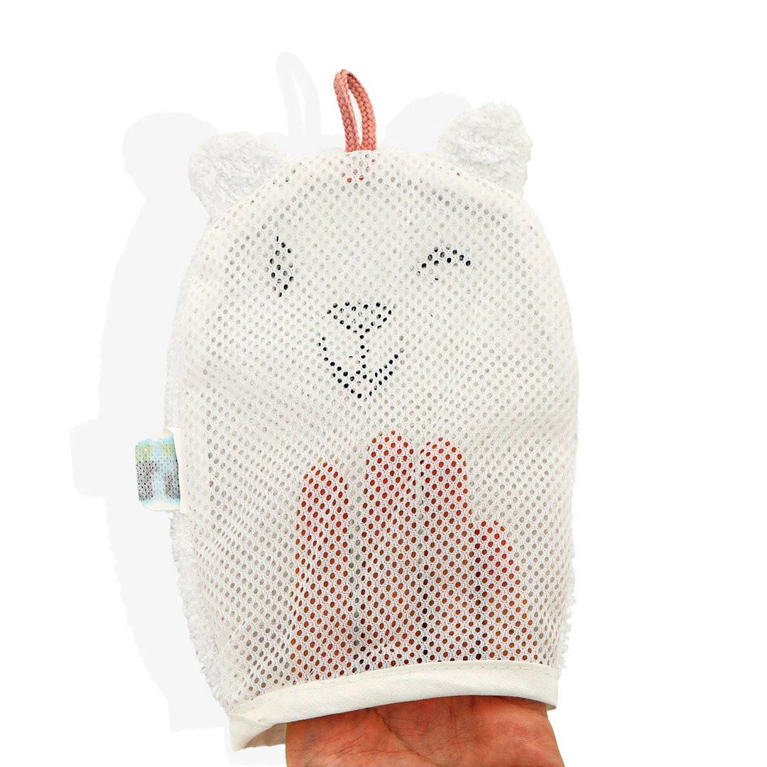Набор перчаток и губки для купания BabyJem Медвежонок